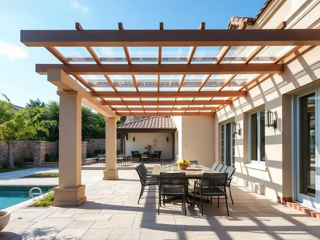 Pergola polycarbonate
