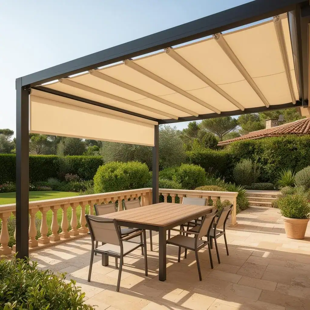 Pergola à toile rétractable